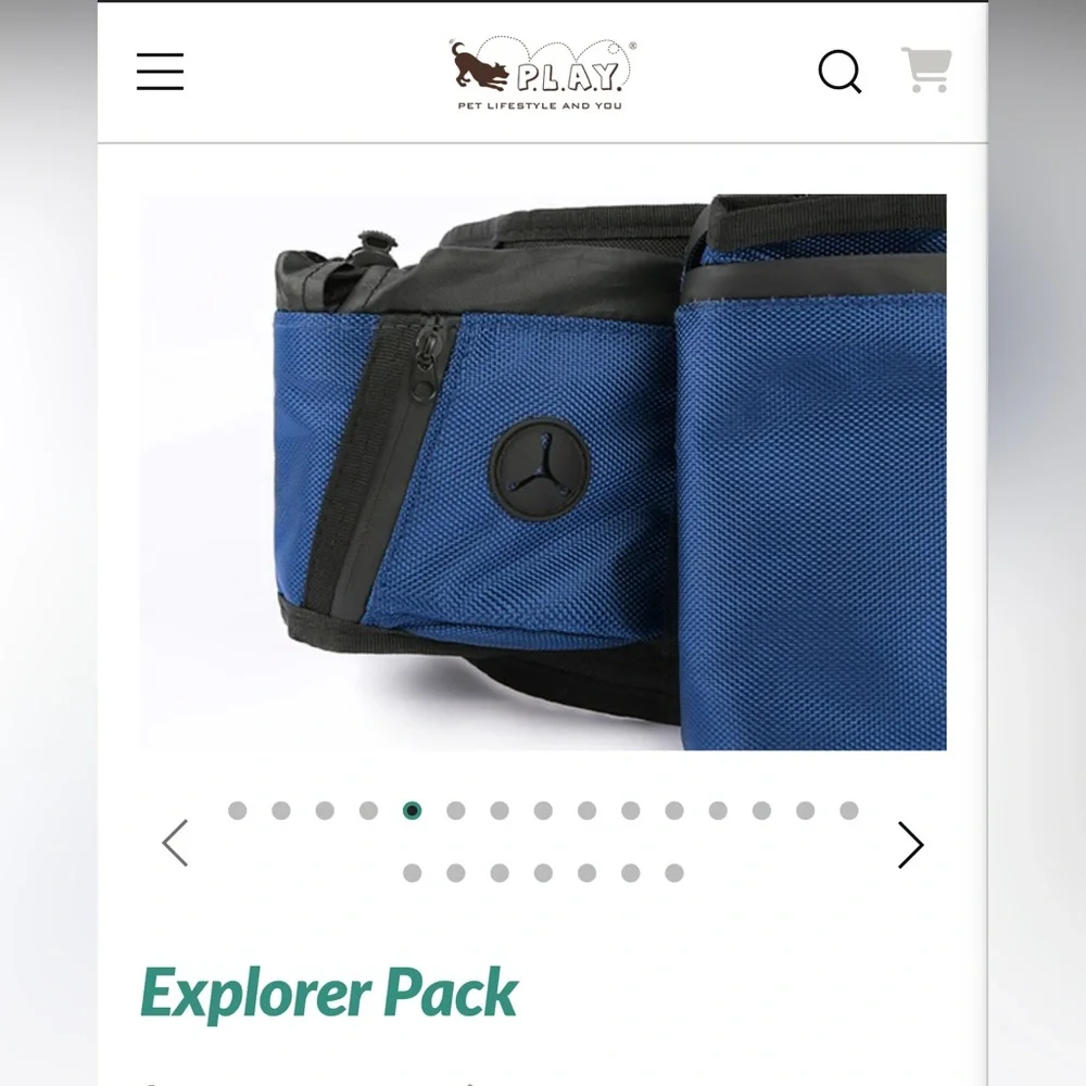 Brand New P.L.A.Y.  Explorer Pack in Blue